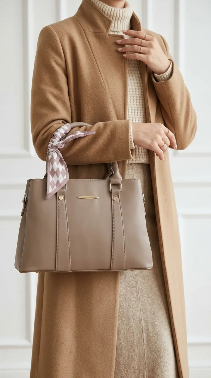 Apricot Formal Hand Bag For Women P36691
