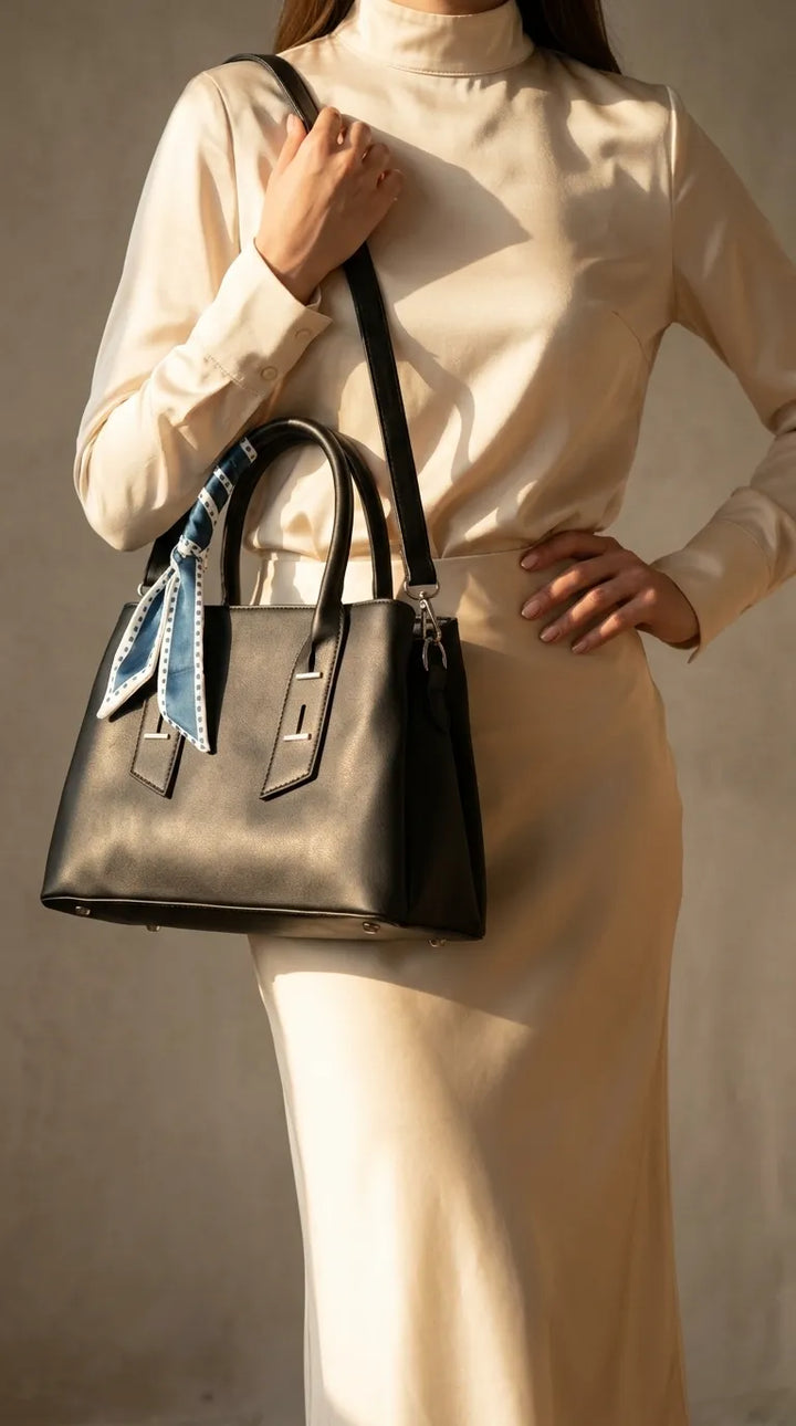 Black Formal Hand Bag For Women P36692