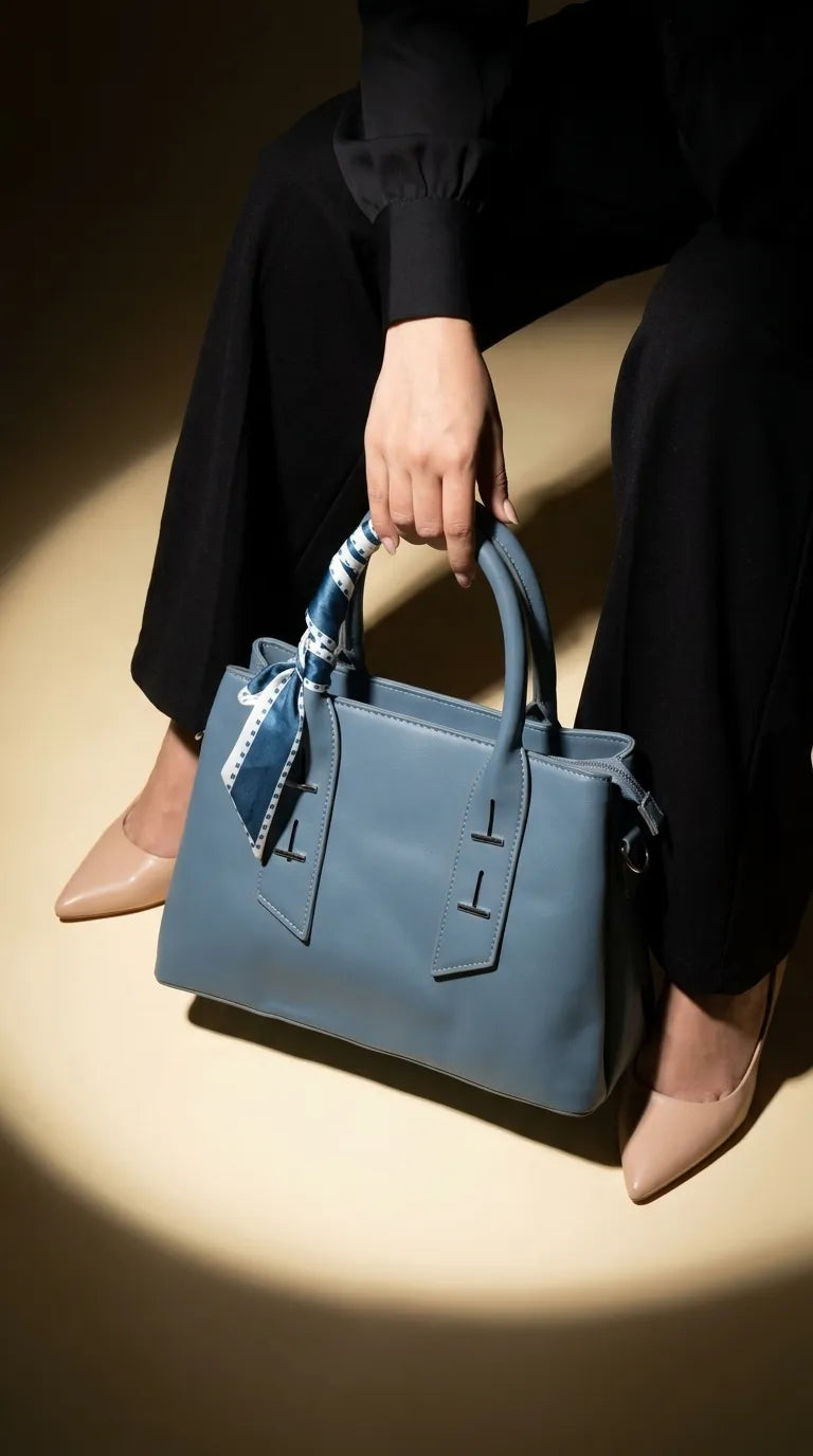 Blue Formal Hand Bag For Women P36692