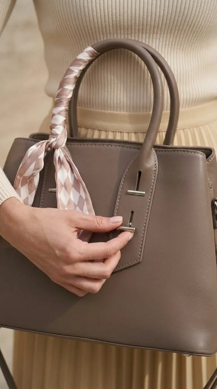 Beige Formal Hand Bag For Women P36692