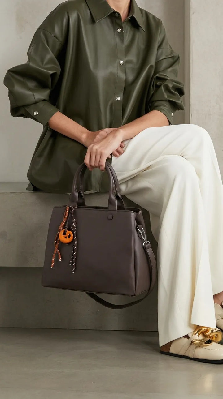 Coffee Formal Hand Bag For Women P36693