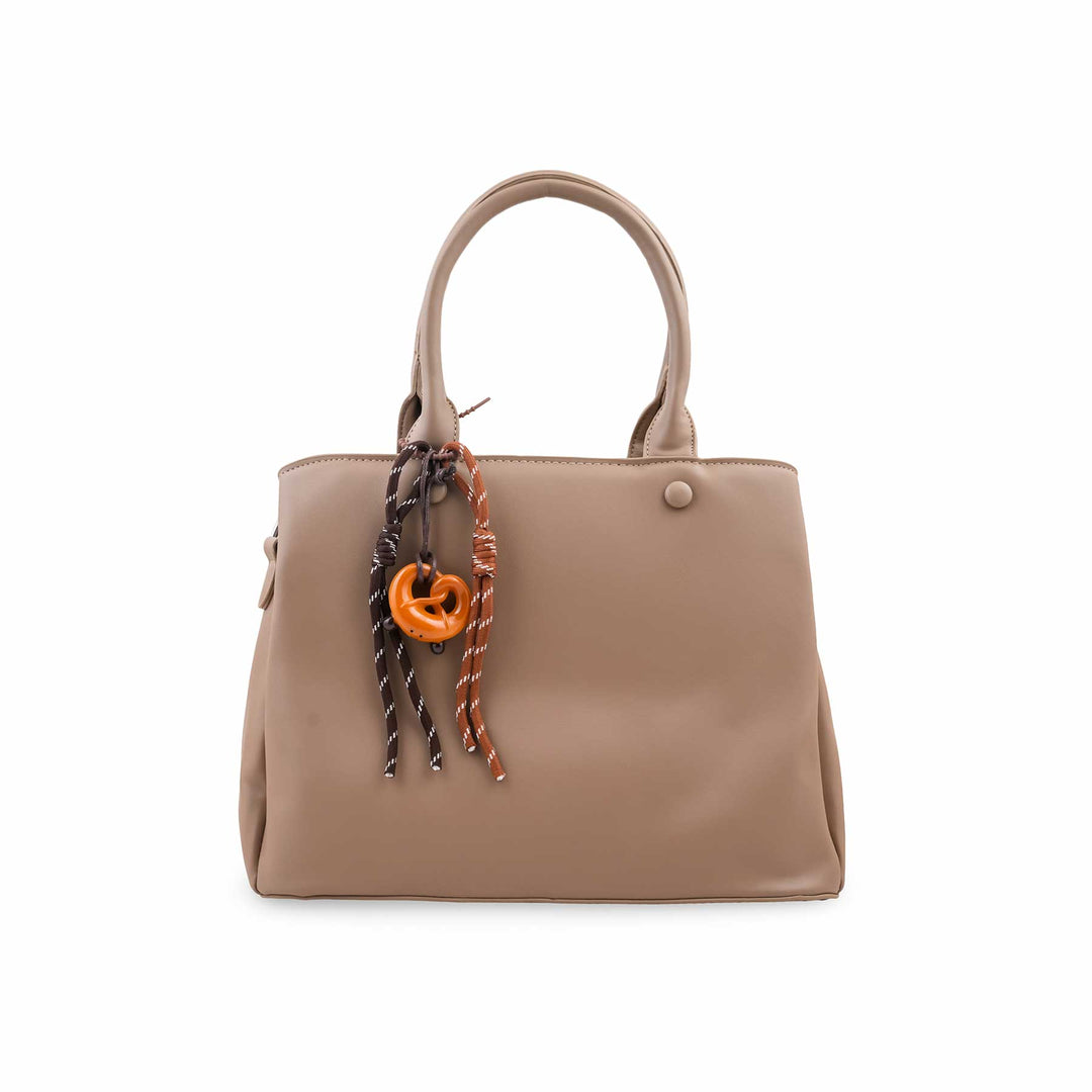Beige Formal Hand Bag For Women P36693