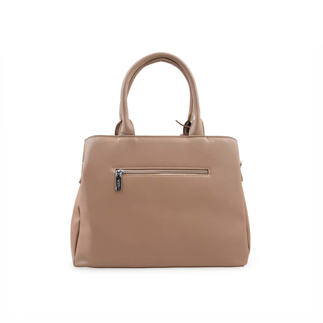 Beige Formal Hand Bag For Women P36693