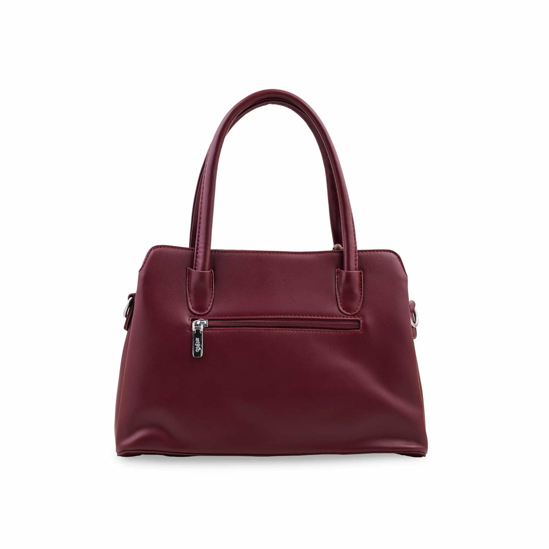 Maroon Formal Hand Bag For Women P36694