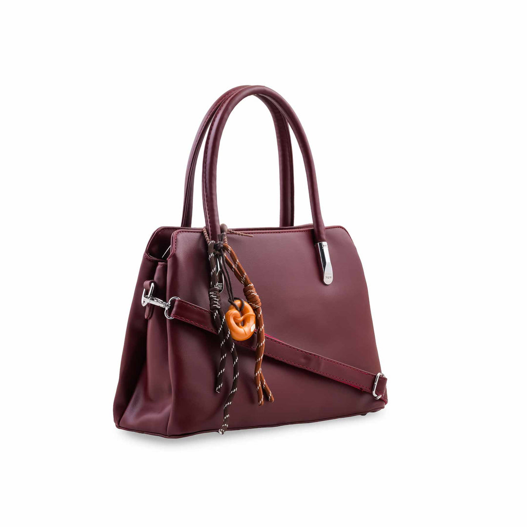 Maroon Formal Hand Bag For Women P36694