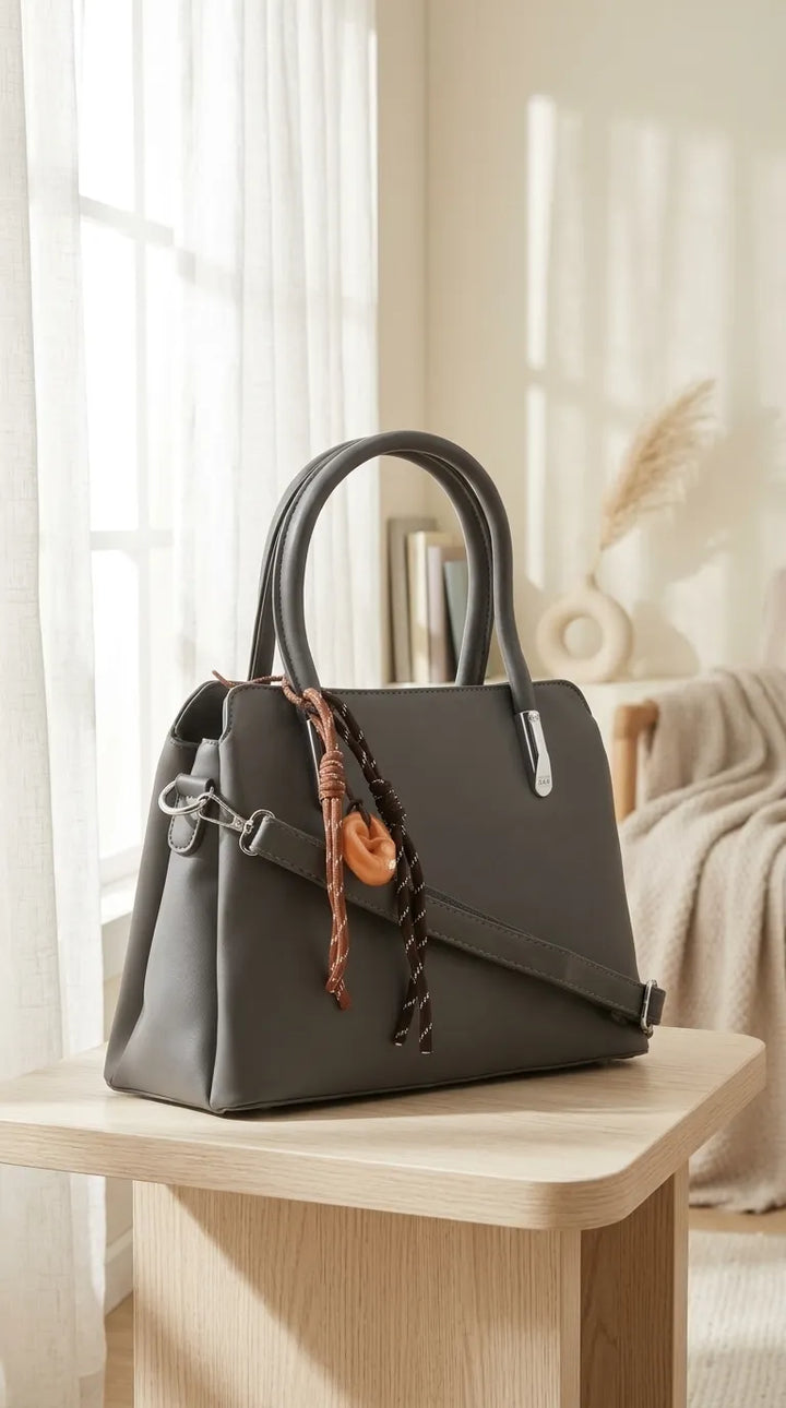 Grey Formal Hand Bag For Women P36694