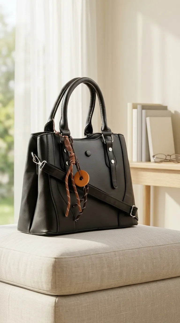 Black Formal Hand Bag For Women P36696