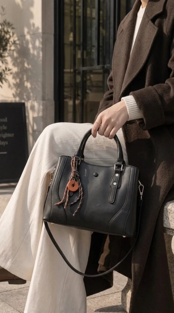Black Formal Hand Bag For Women P36696