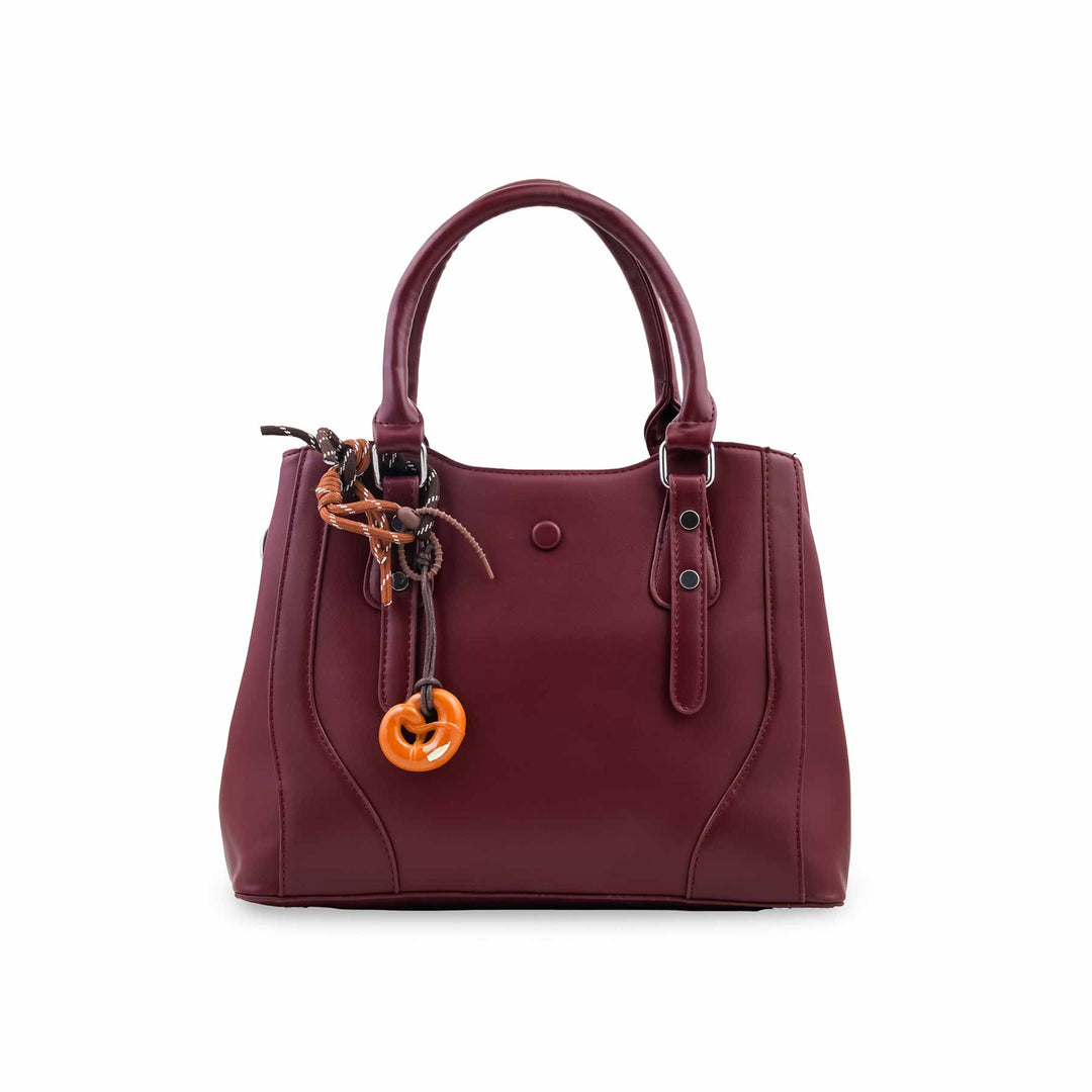 Maroon Formal Hand Bag For Women P36696