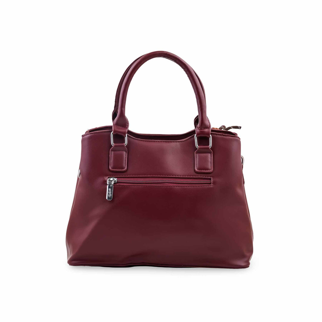 Maroon Formal Hand Bag For Women P36696
