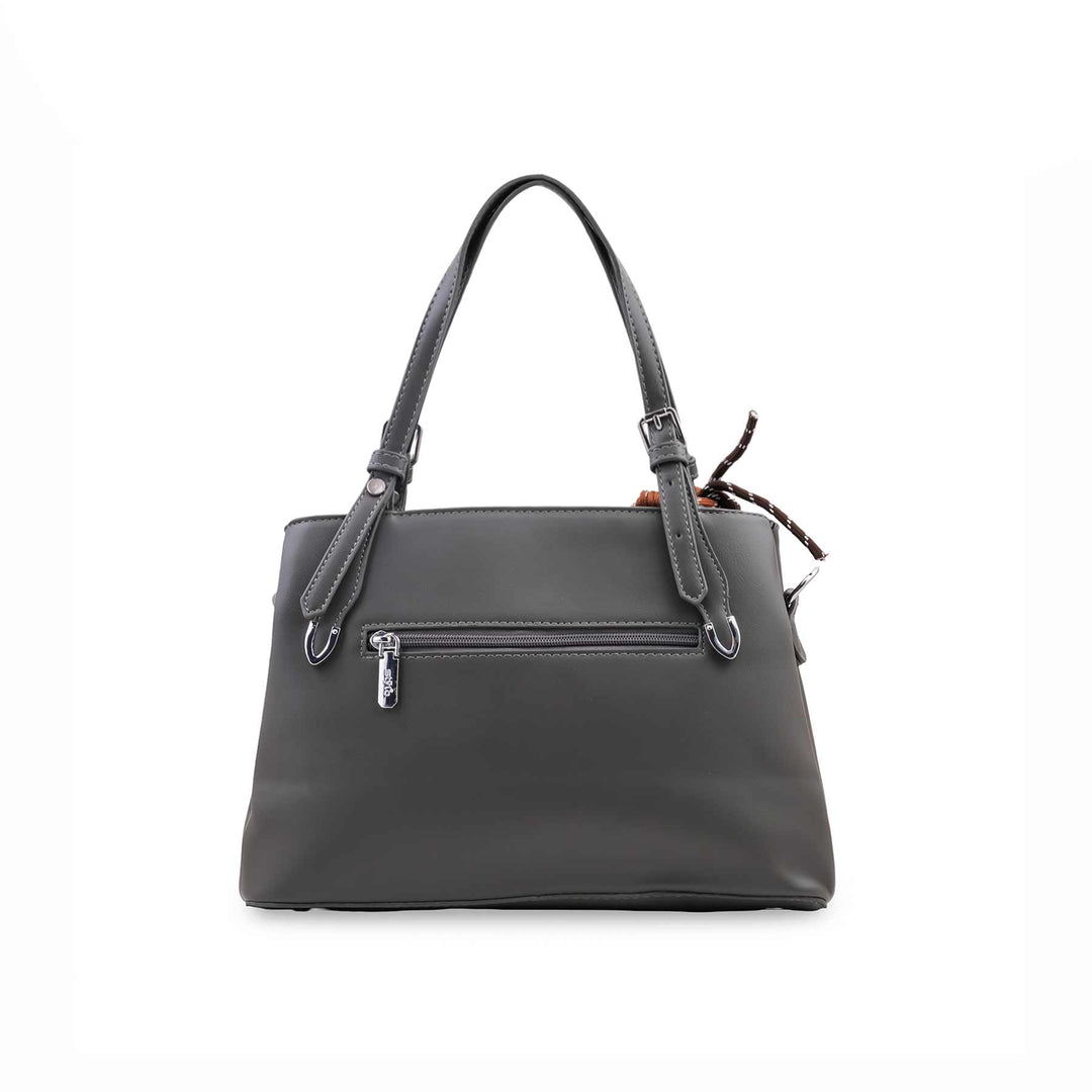 Grey Formal Hand Bag For Women P36697