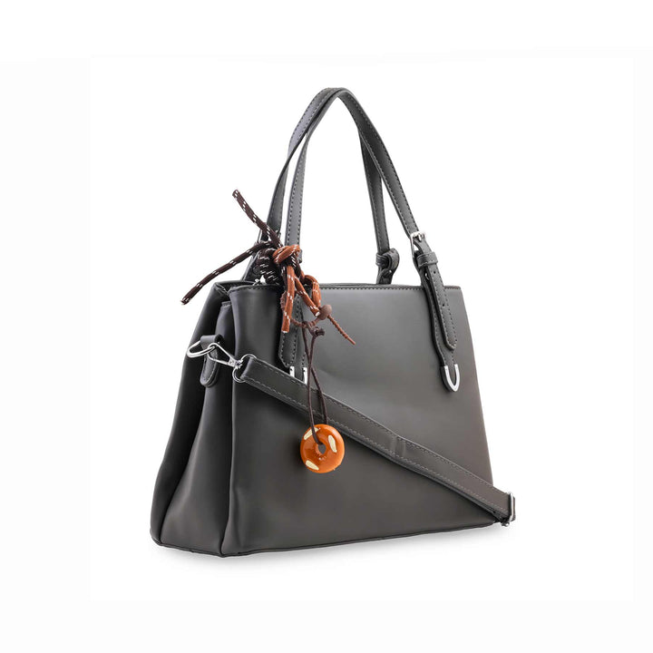 Grey Formal Hand Bag For Women P36697