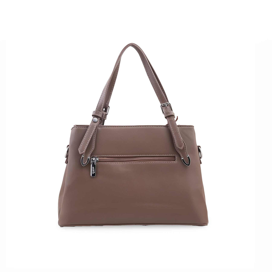 Beige Formal Hand Bag For Women P36697