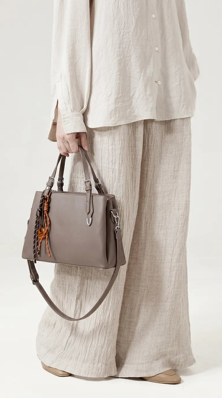 Beige Formal Hand Bag For Women P36697