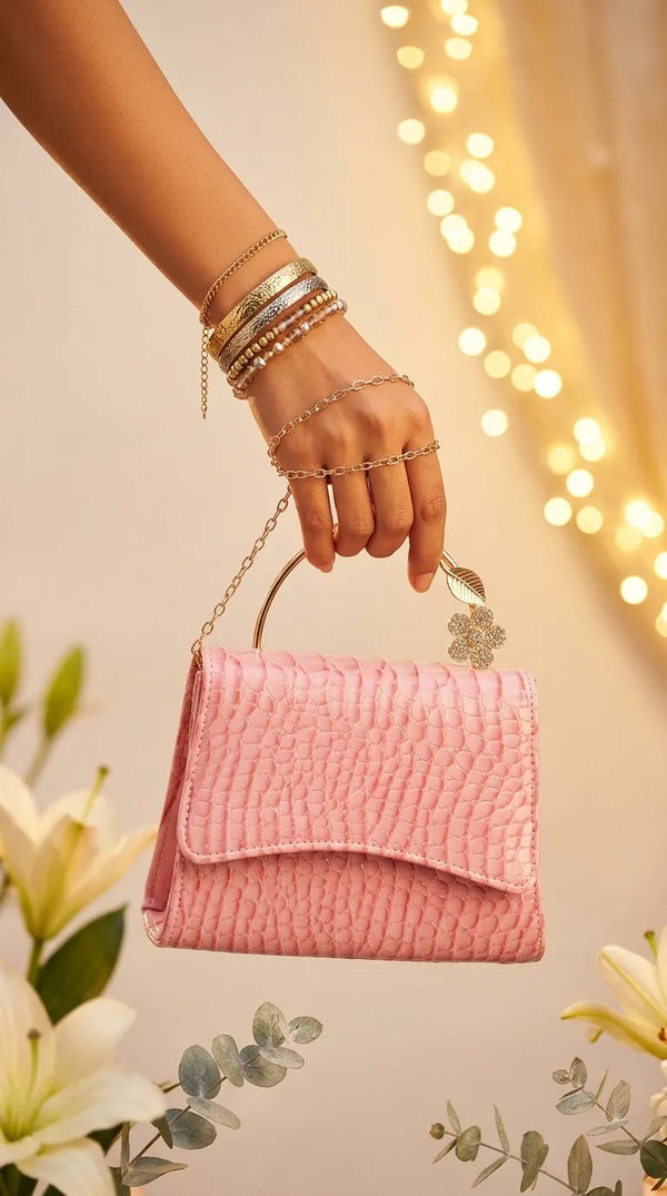 Pink Formal Clutch For Ladies P36708