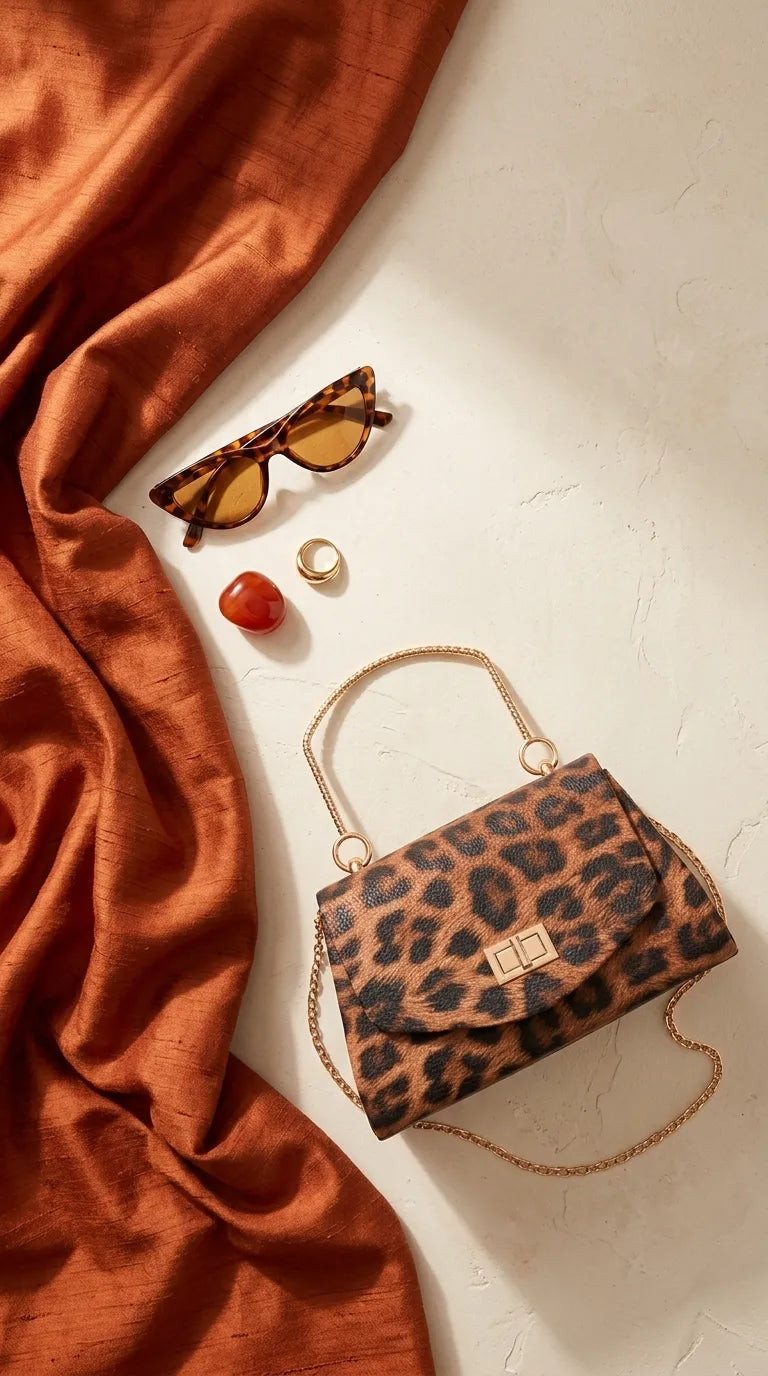 Brown Formal Clutch For Ladies P36709
