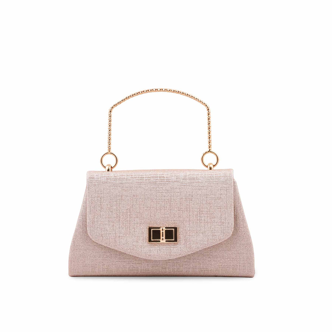 Golden Fancy Clutch For Ladies P36710