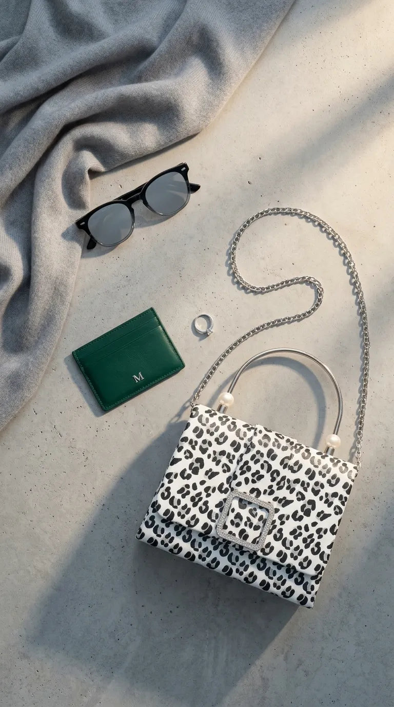White Formal Clutch For Ladies P36712