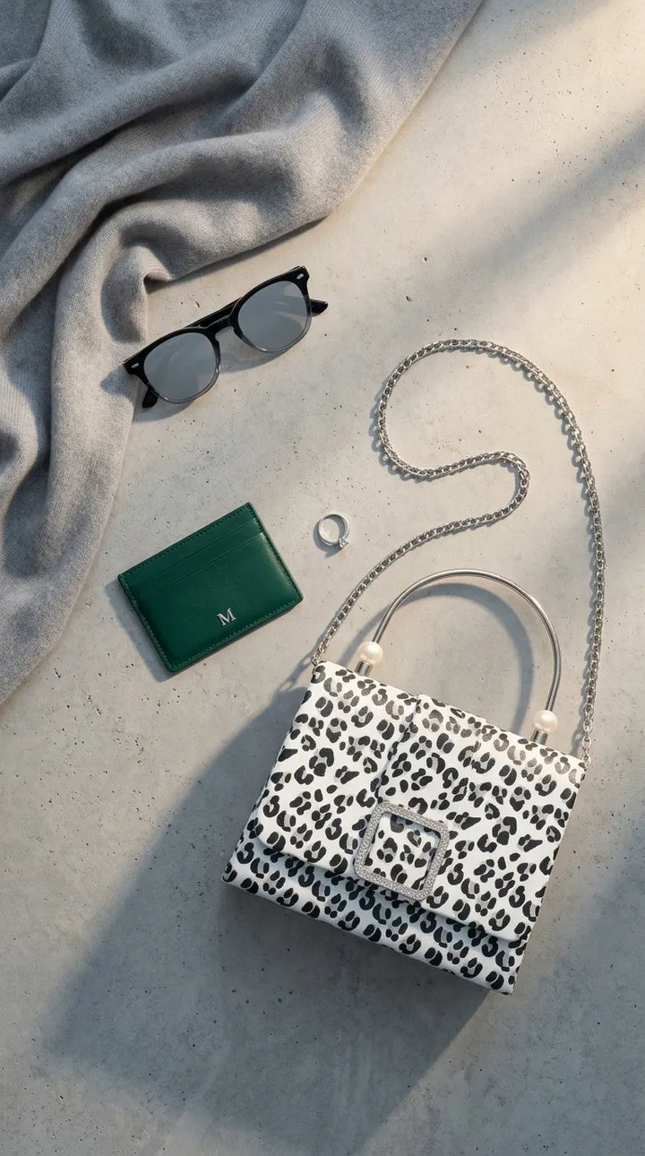 White Formal Clutch For Ladies P36712