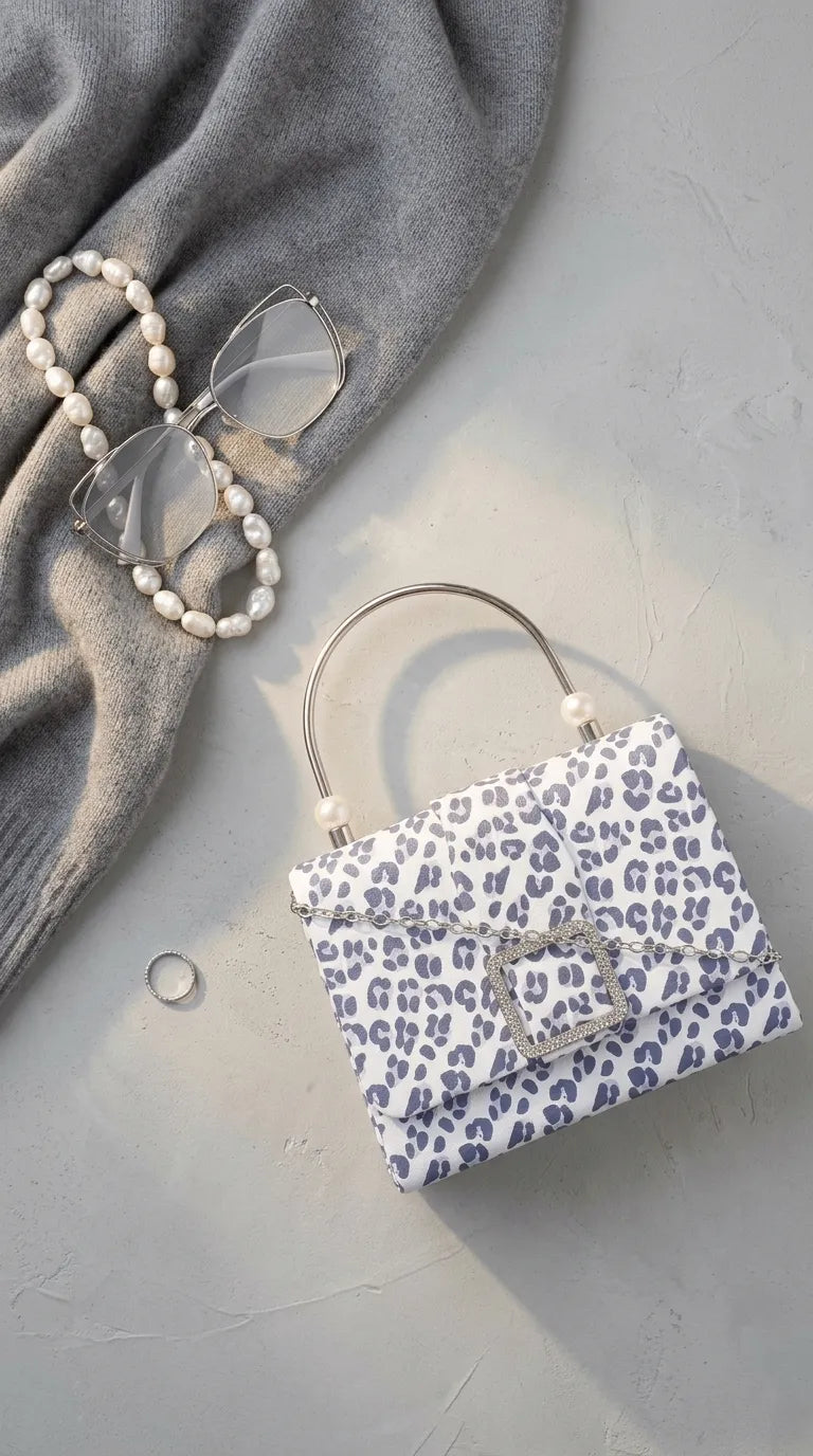 Blue Formal Clutch For Ladies P36712