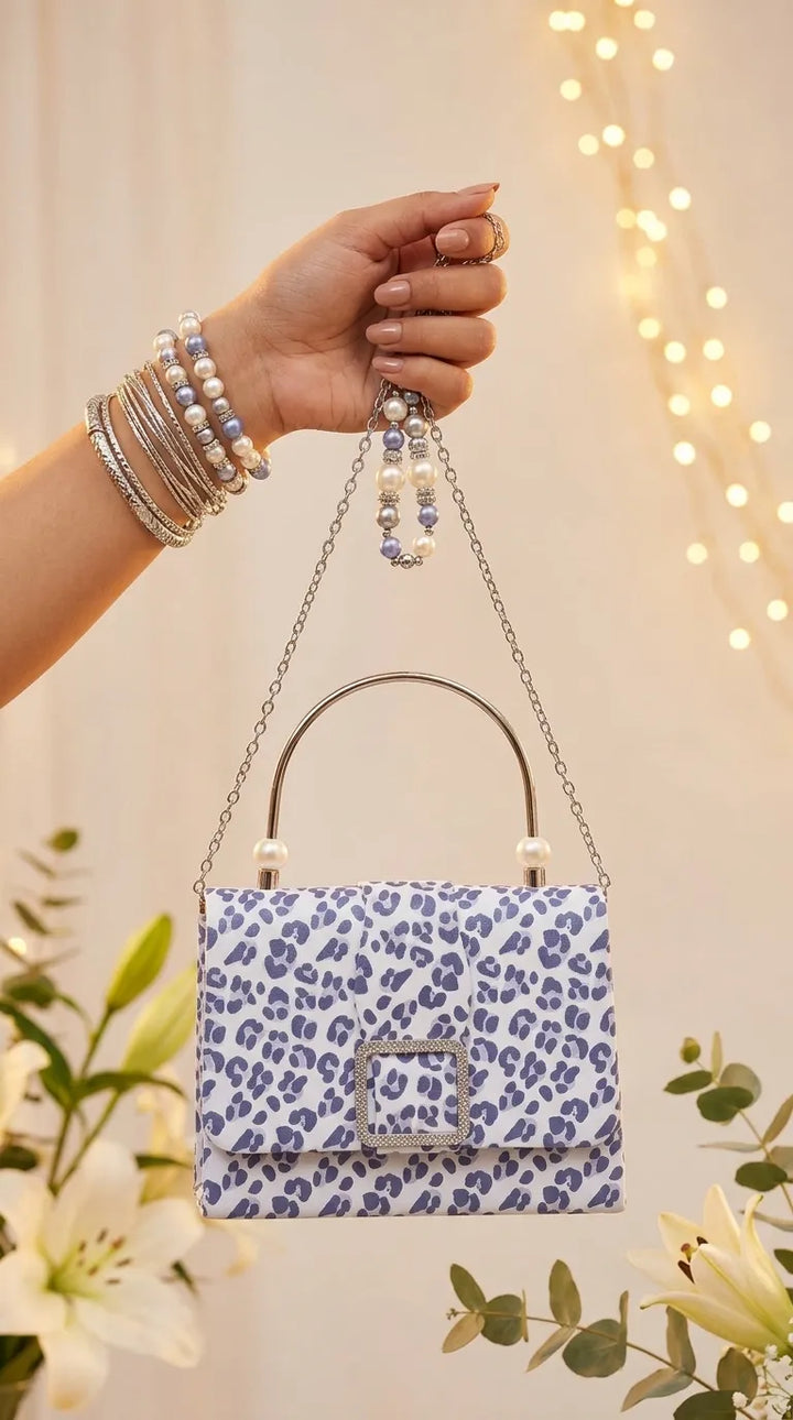 Blue Formal Clutch For Ladies P36712