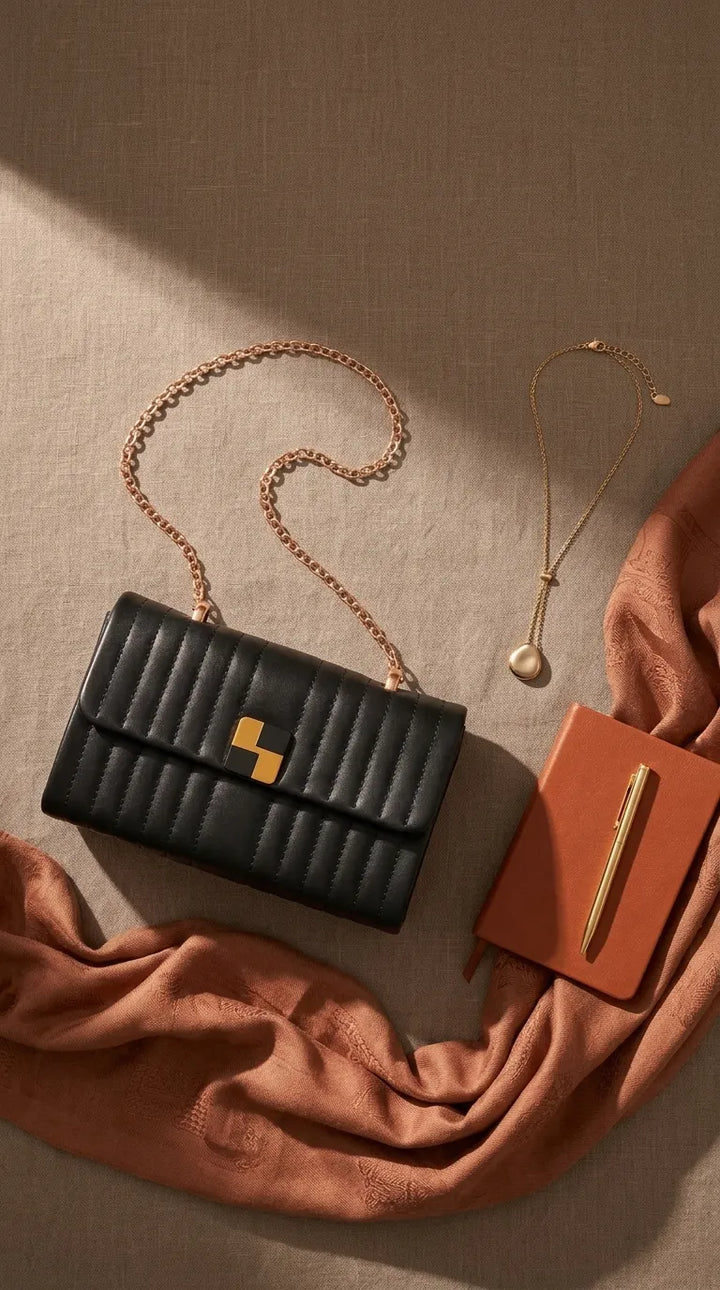 Black Formal Clutch For Ladies P36713