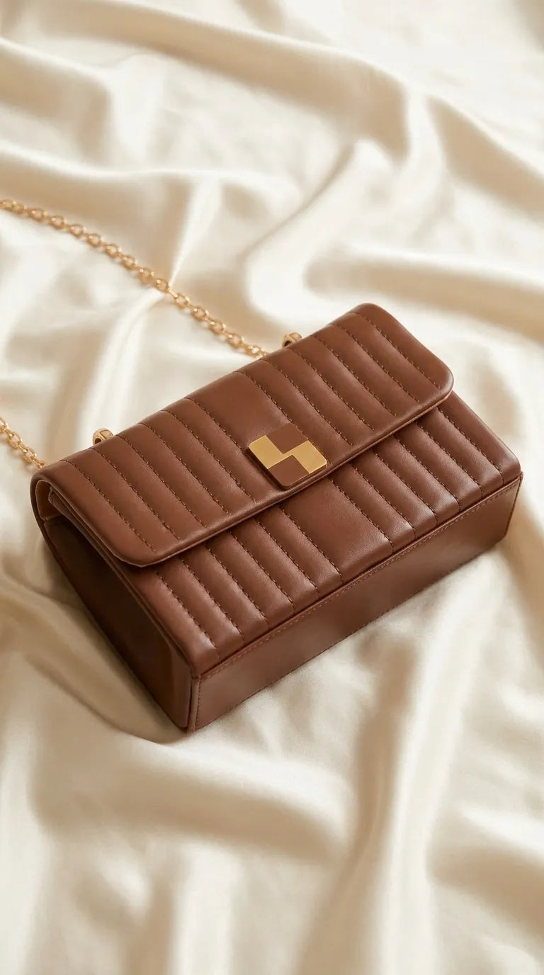 Coffee Formal Clutch For Ladies P36713
