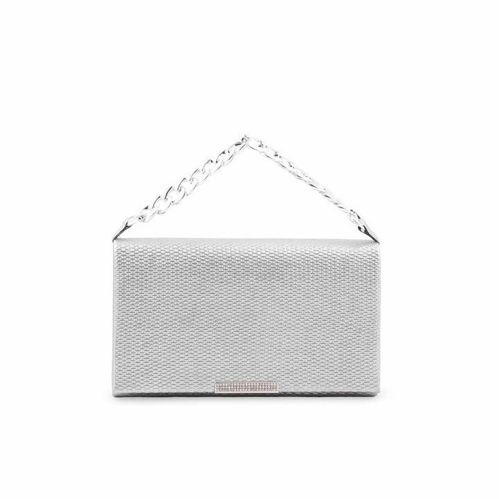 Silver Formal Clutch For Ladies P36722