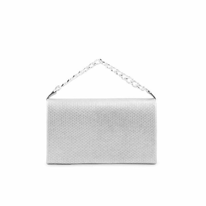 Silver Formal Clutch For Ladies P36722