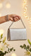 Silver Formal Clutch For Ladies P36722