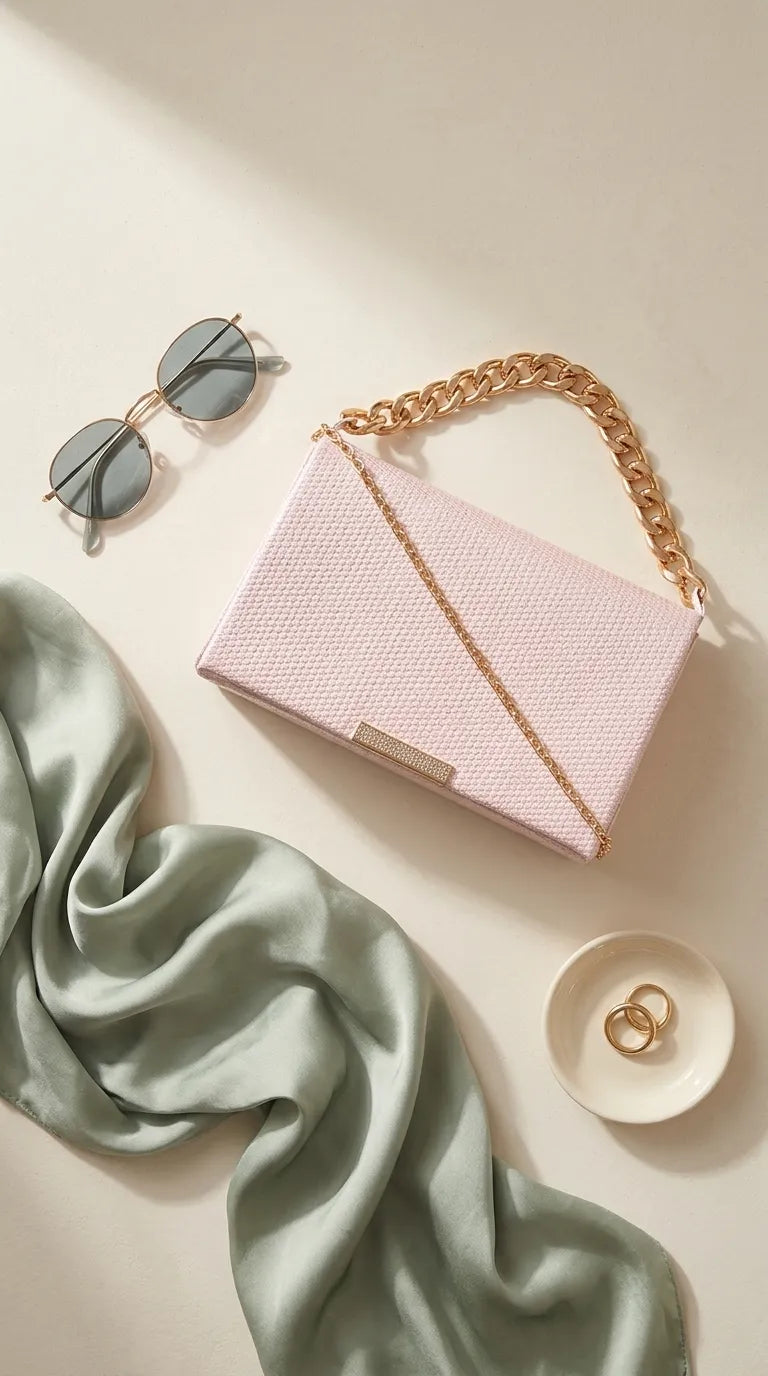 Pink Formal Clutch For Ladies P36722