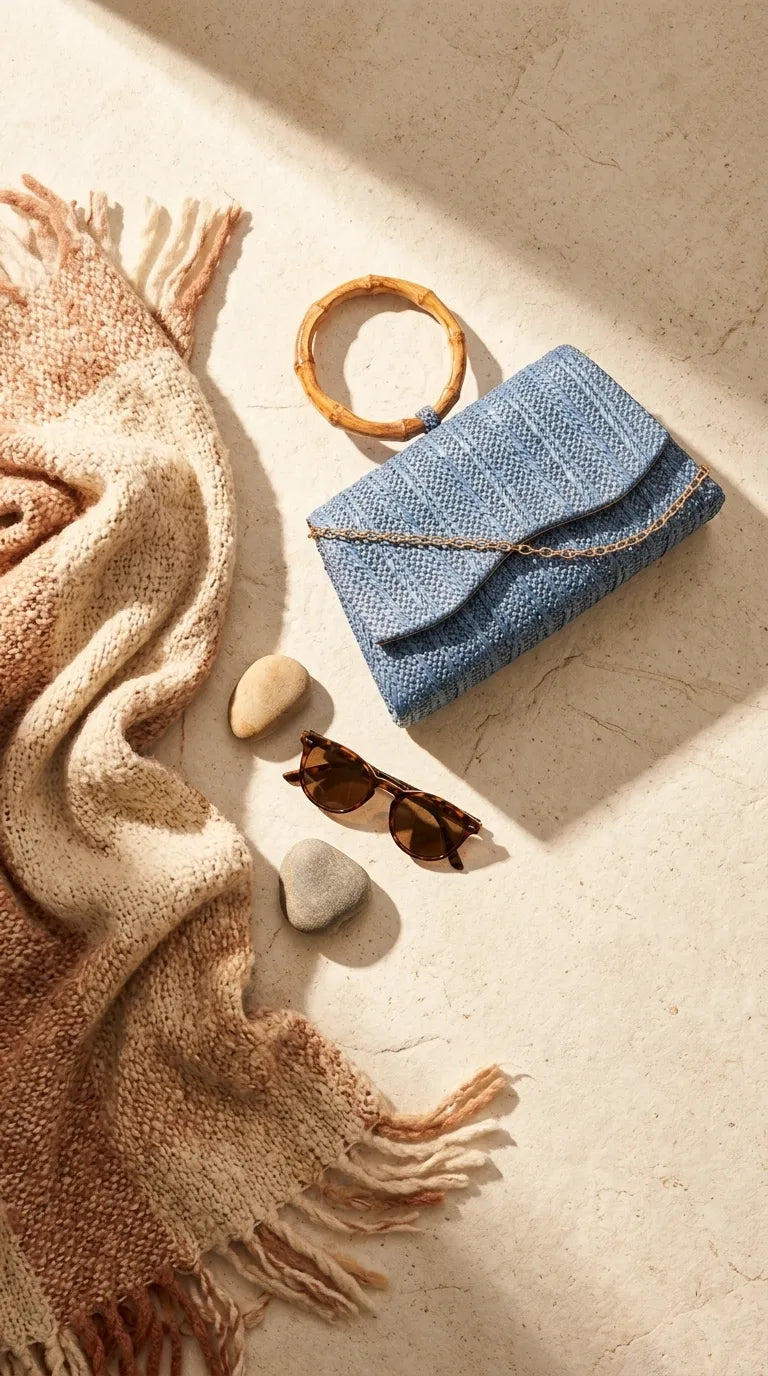 Blue Formal Clutch For Ladies P36725