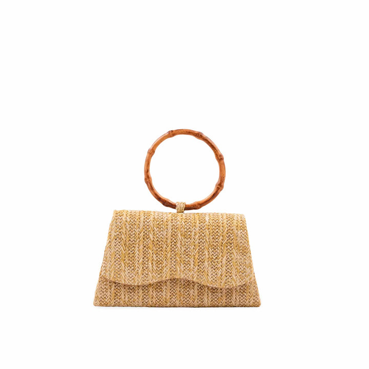 Beige Formal Clutch For Ladies P36725