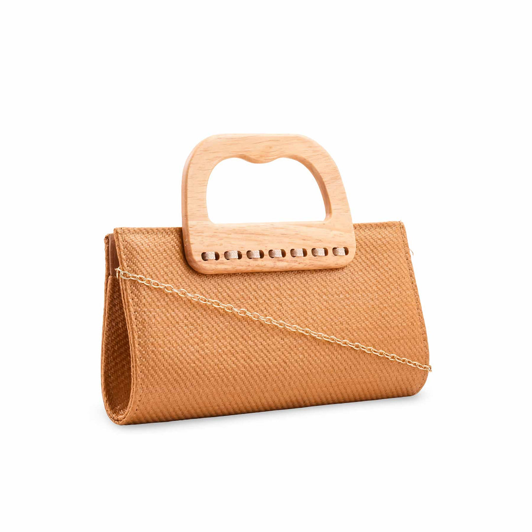 Fawn Formal Clutch For Ladies P36728