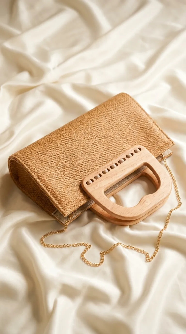 Fawn Formal Clutch For Ladies P36728