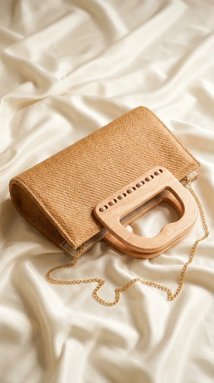 Fawn Formal Clutch For Ladies P36728