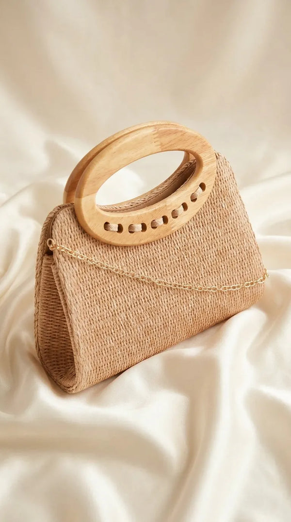 Beige Formal Clutch For Ladies P36729