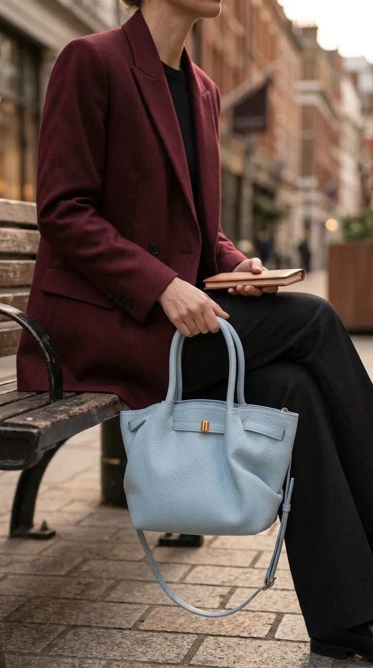 Blue Formal Shoulder Bag For Ladies P36761