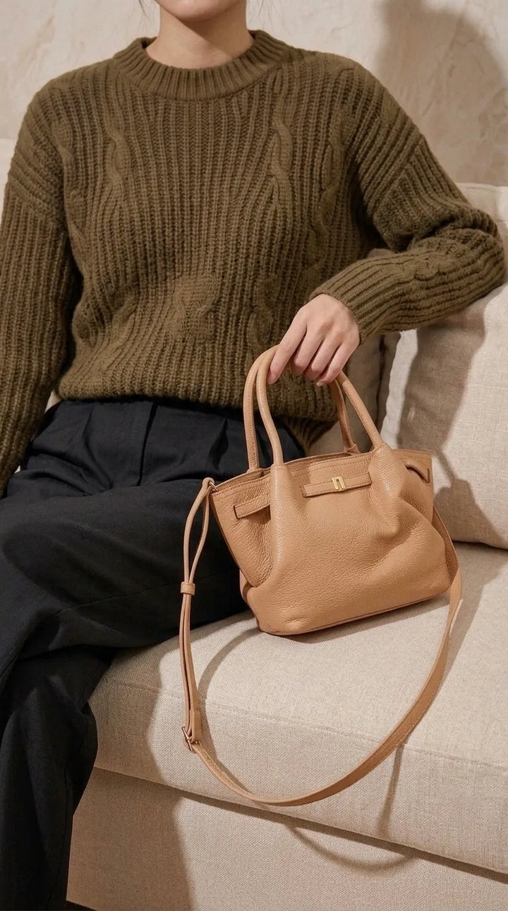 Khaki Formal Shoulder Bag For Ladies P36761