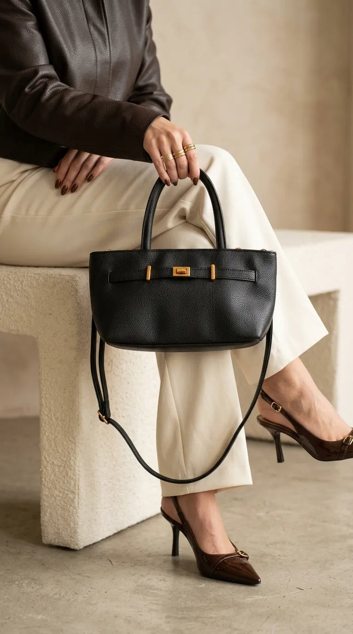 Black Formal Hand Bag For Ladies P36762