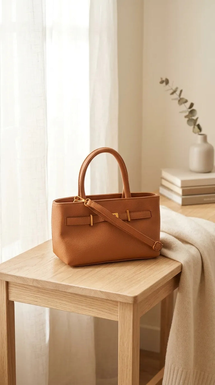 Brown Formal Hand Bag For Ladies P36762