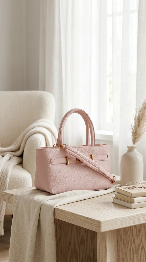 Pink Formal Hand Bag For Ladies P36762