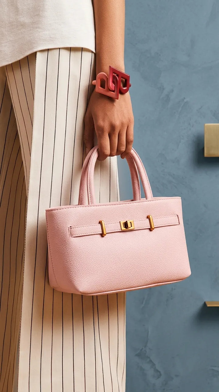 Pink Formal Hand Bag For Ladies P36762