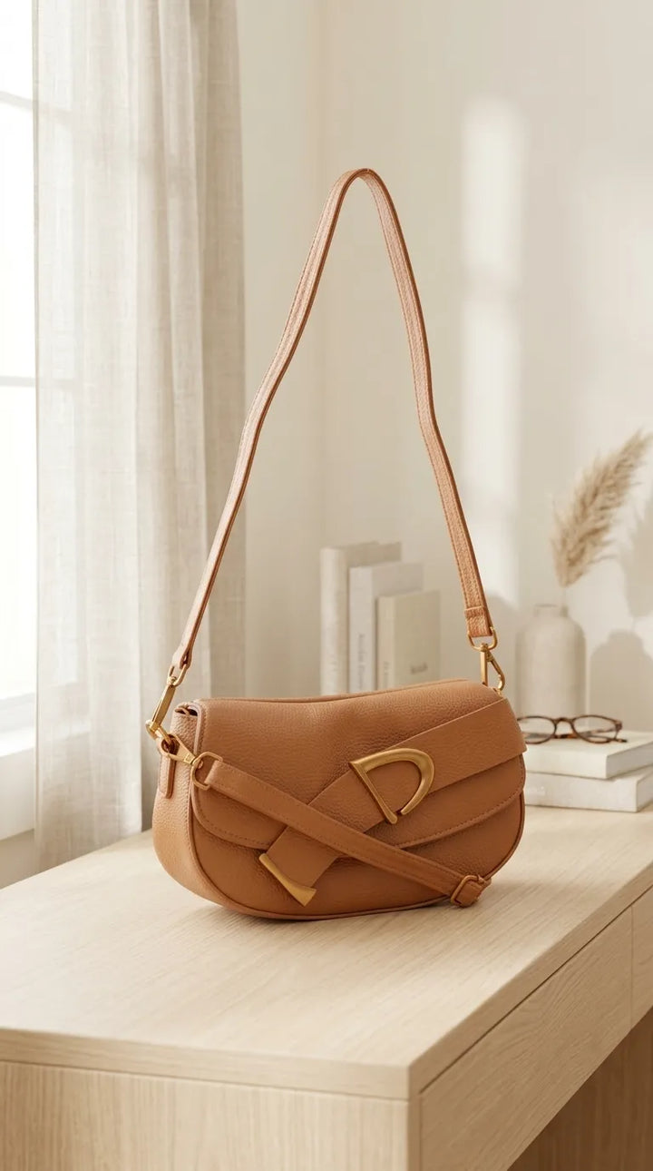 Brown Formal Shoulder Bag For Ladies P36763
