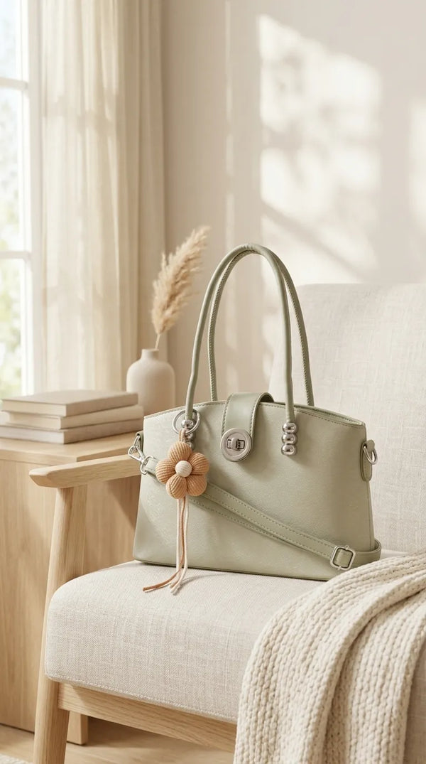 Green Formal Hand Bag For Ladies P36764