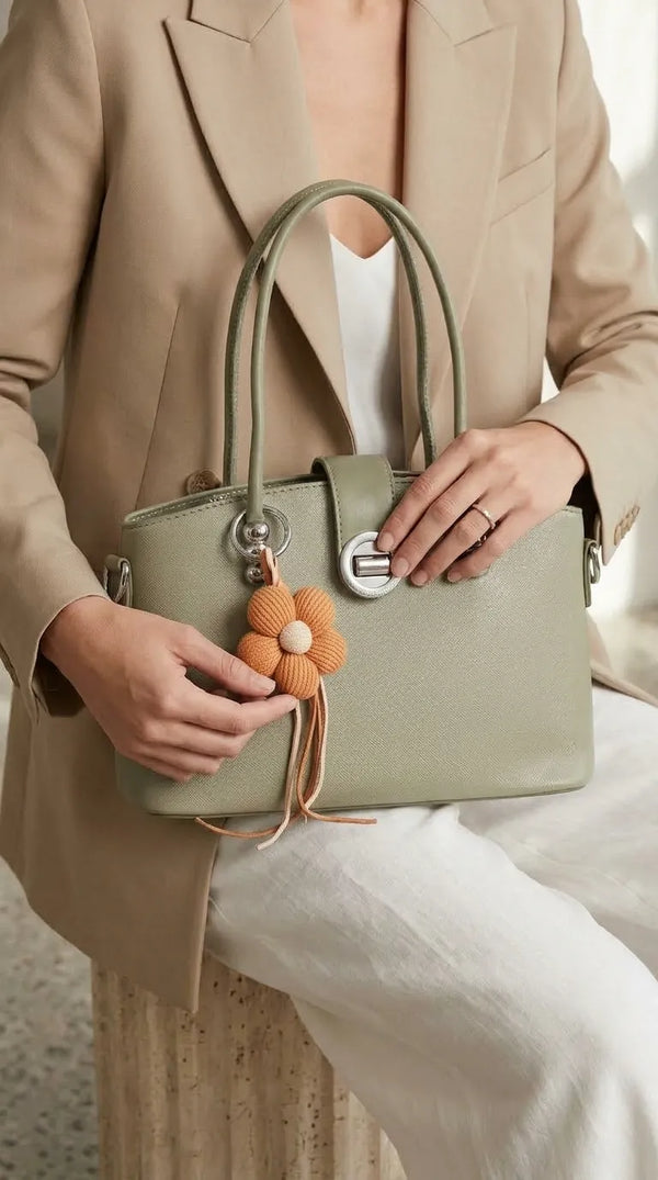 Green Formal Hand Bag For Ladies P36764