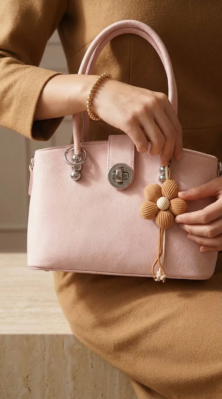 Pink Formal Hand Bag For Ladies P36764