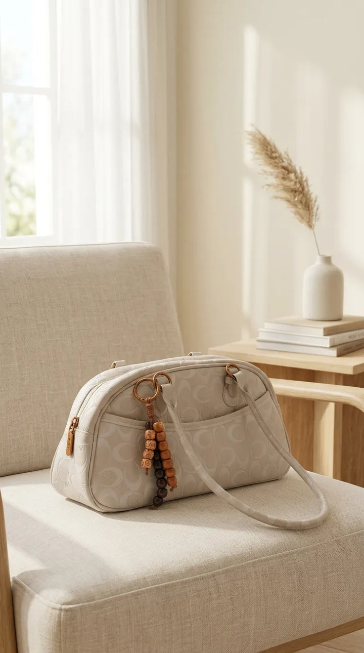 White Formal Hand Bag For Ladies P36765