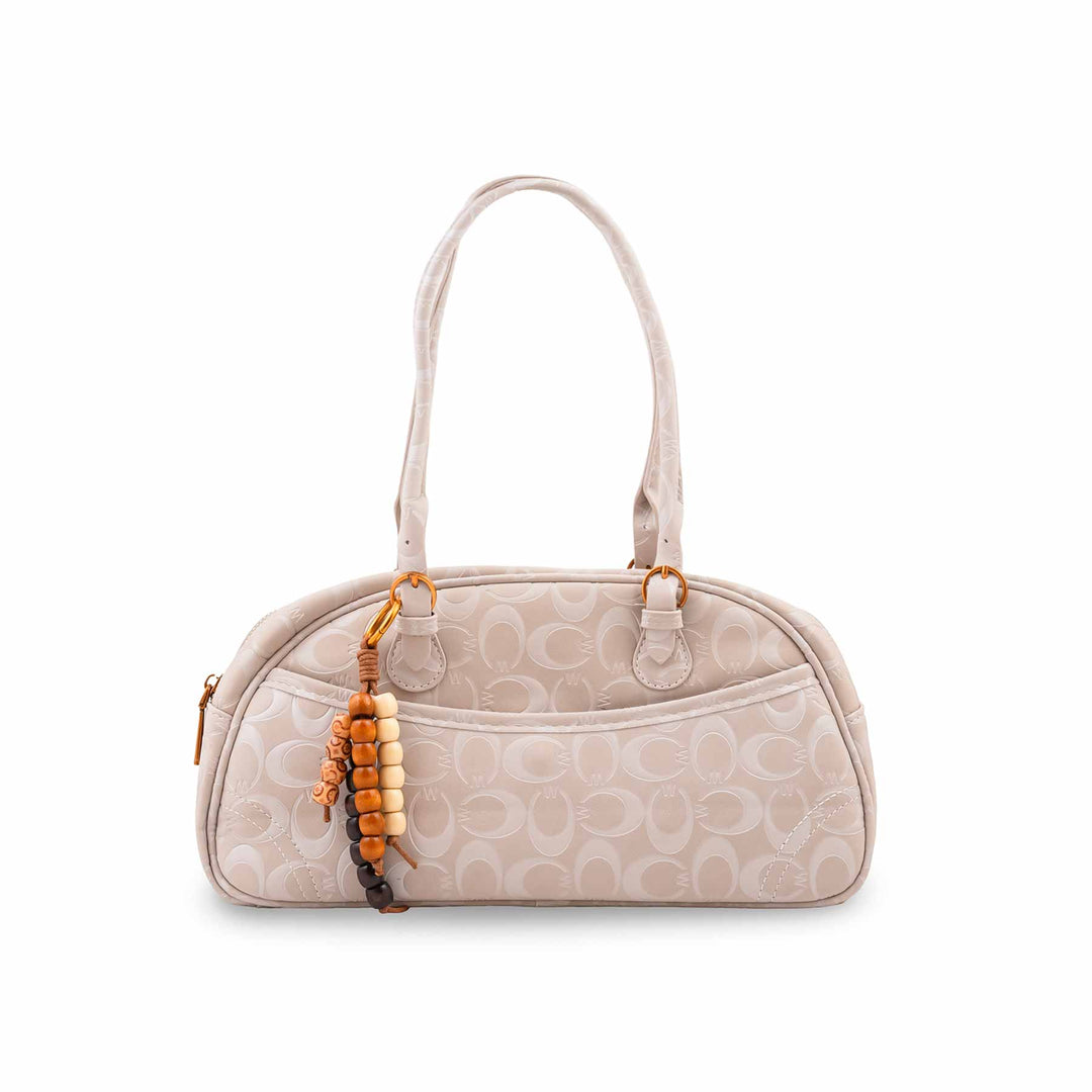 White Formal Hand Bag For Ladies P36765