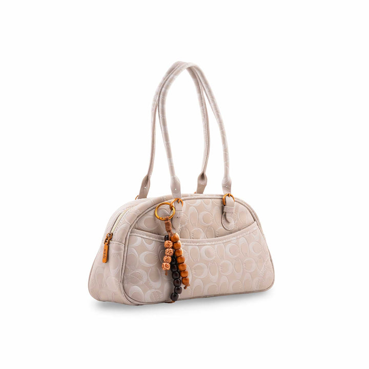 White Formal Hand Bag For Ladies P36765